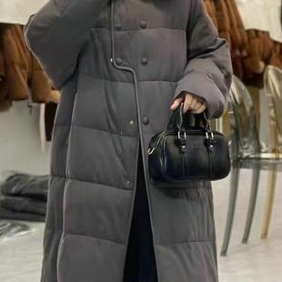 2024年秋冬新款95白鹅绒+山羊绒+羊毛白鹅绒羊皮毛一体毛领羽绒服