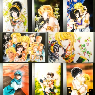 筱原千绘原画集明信片天是红河岸非官谷8张希梨凯鲁情侣合照6寸