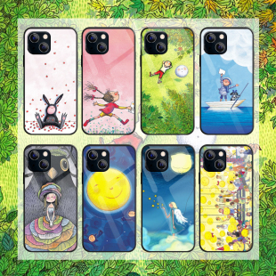 iqoo9 vivoX90 opporeno pro适用小米14一加12华为P70荣耀iqoo红米K70黑5苹果15 11几米画册7苹果16手机壳13