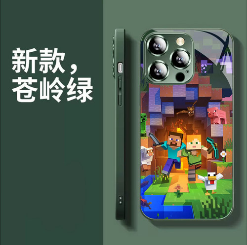 苹果手机壳钢化玻璃卡通动漫
