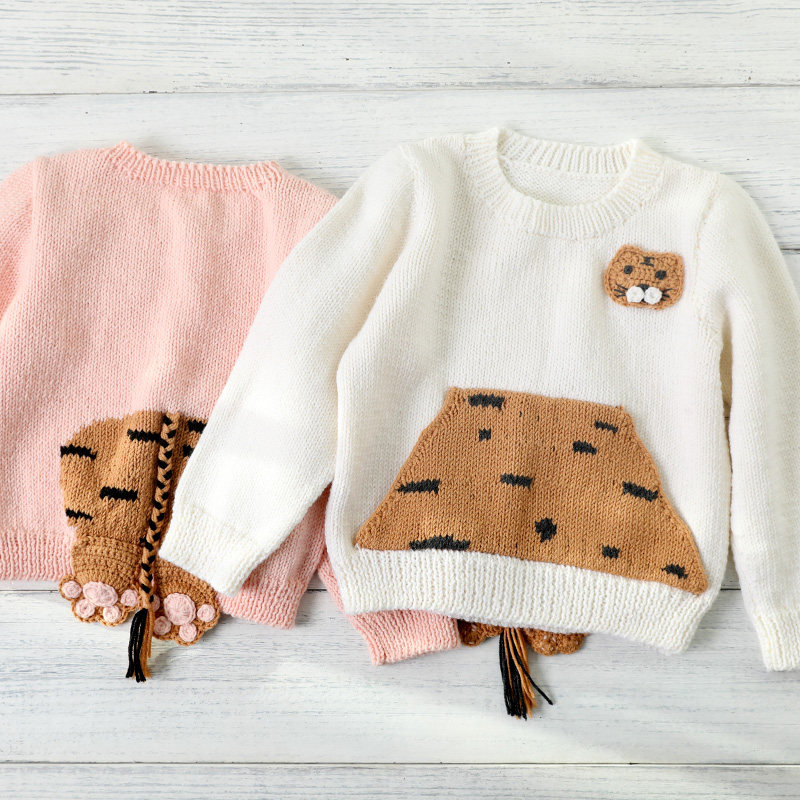 毛儿手作 虎虎生威系列之兜兜儿童毛衣材料包 棒针手工毛线编织,服饰配件/皮带/帽子/围巾,DIY编织材料包,淘宝优惠券,粉丝福利购,淘宝优惠卷