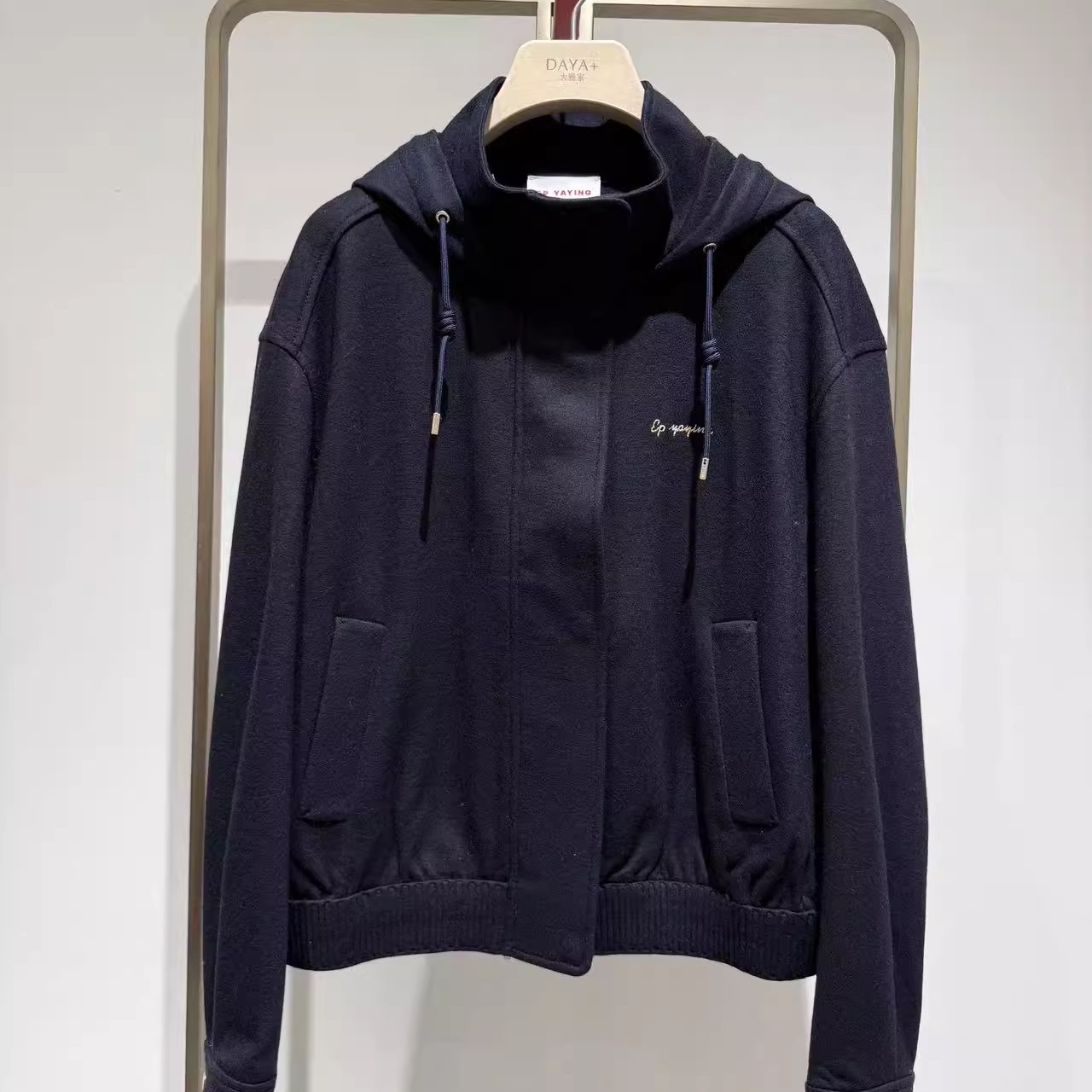 EP秋冬新品羊毛连帽拉绒保暖棒球服夹克外套EGJIW1202A-3699