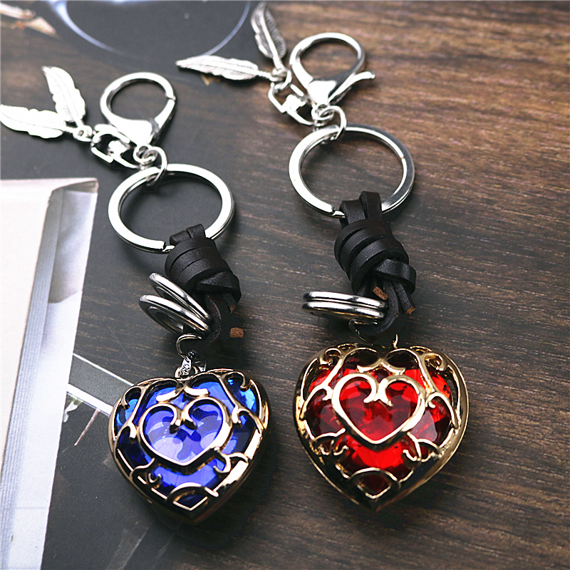 新款塞尔达钥匙扣圈席卡石板挂件心之容器挂链绳盾牌金属饰品