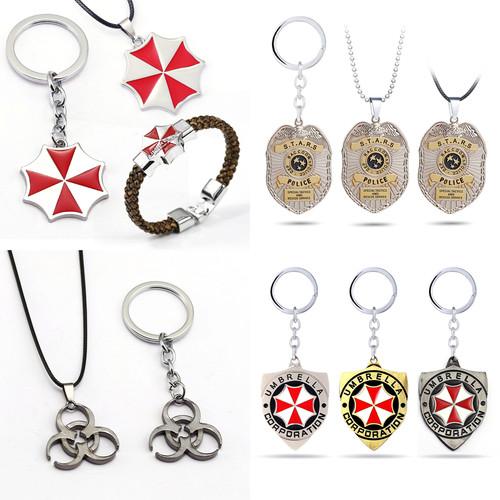 生化危机红伞浣熊市军牌钥匙扣