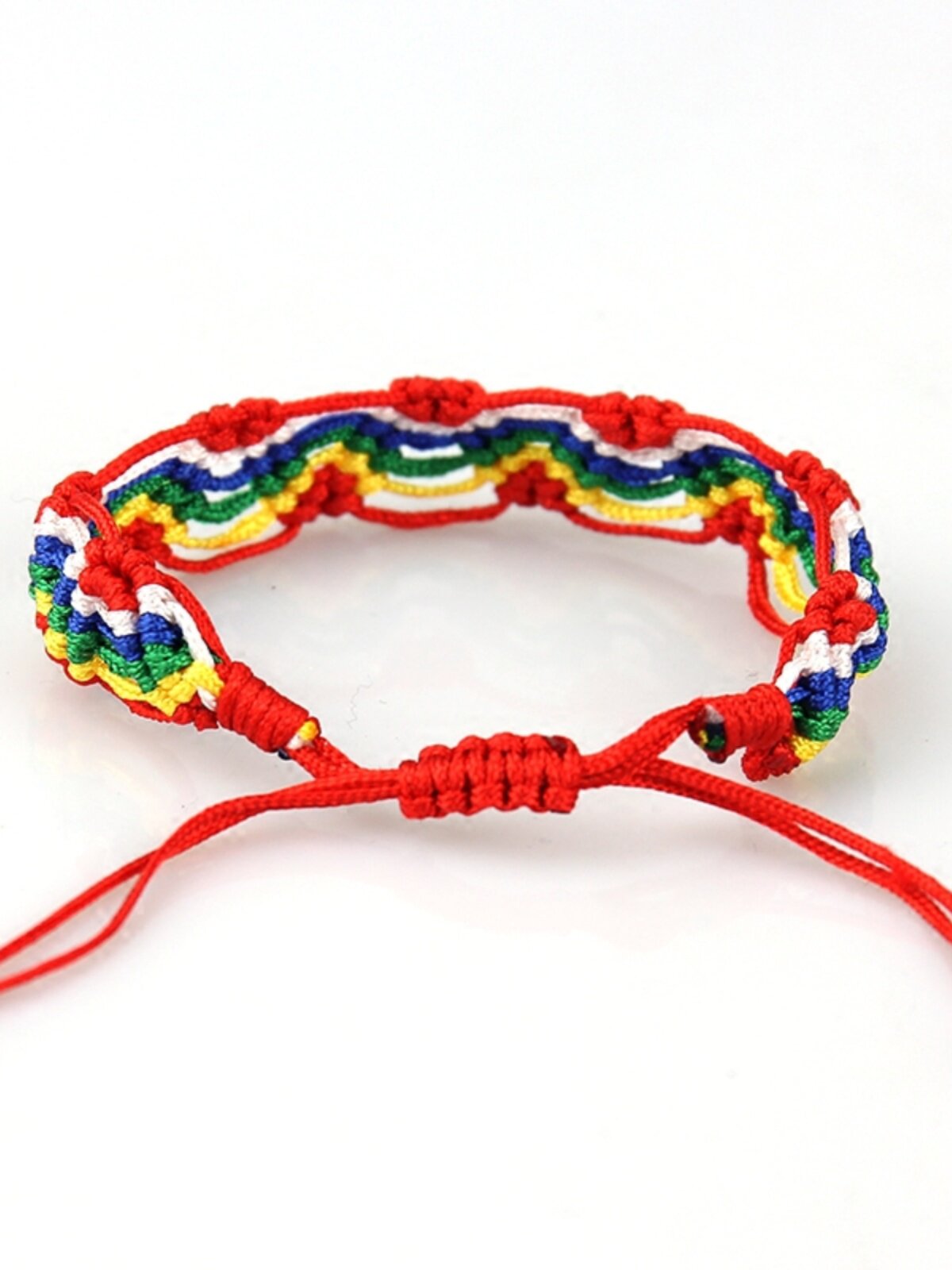 BRACELET KNOT BRACELET HAND-WOVEN COLORFUL BRACELET TIBETAN AUSPICIOUS RAINBOW BRACELET RED ROPE CAR HANGING BAG HANGING GIFT