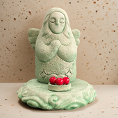 塞尔达传说海利亚许愿女神石像王国之泪周边桌面摆件鱼缸造景装 饰