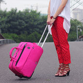 王子坊拉杆包旅行包女手提行李包男大容量折叠旅行袋防水拉杆箱包