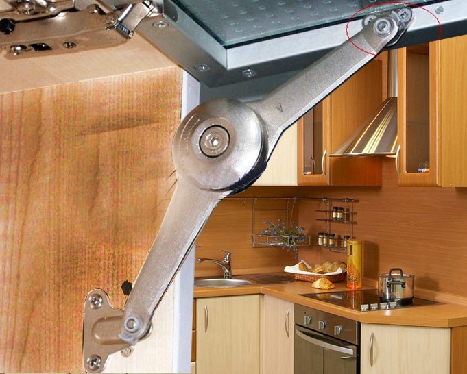 整体橱柜鞋柜配件 吊柜上翻门下翻门通用支撑 机械随意停 支撑杆