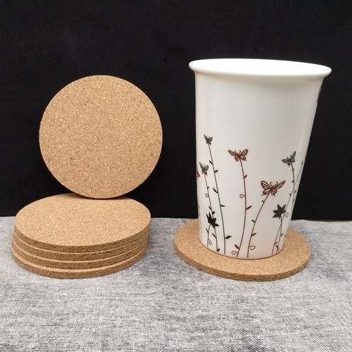 DIY空白10cm*5mm画画软木杯垫