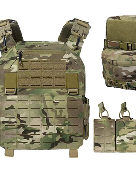 UNIONTAC升级款插扣快拆战术背心带水袋包带三联夹袋军迷CS装备甲