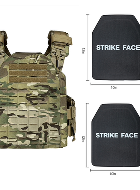 UNIONTAC防弹背心NIJ IIIA级别防弹钢板*2 激光切割快拆战术背心