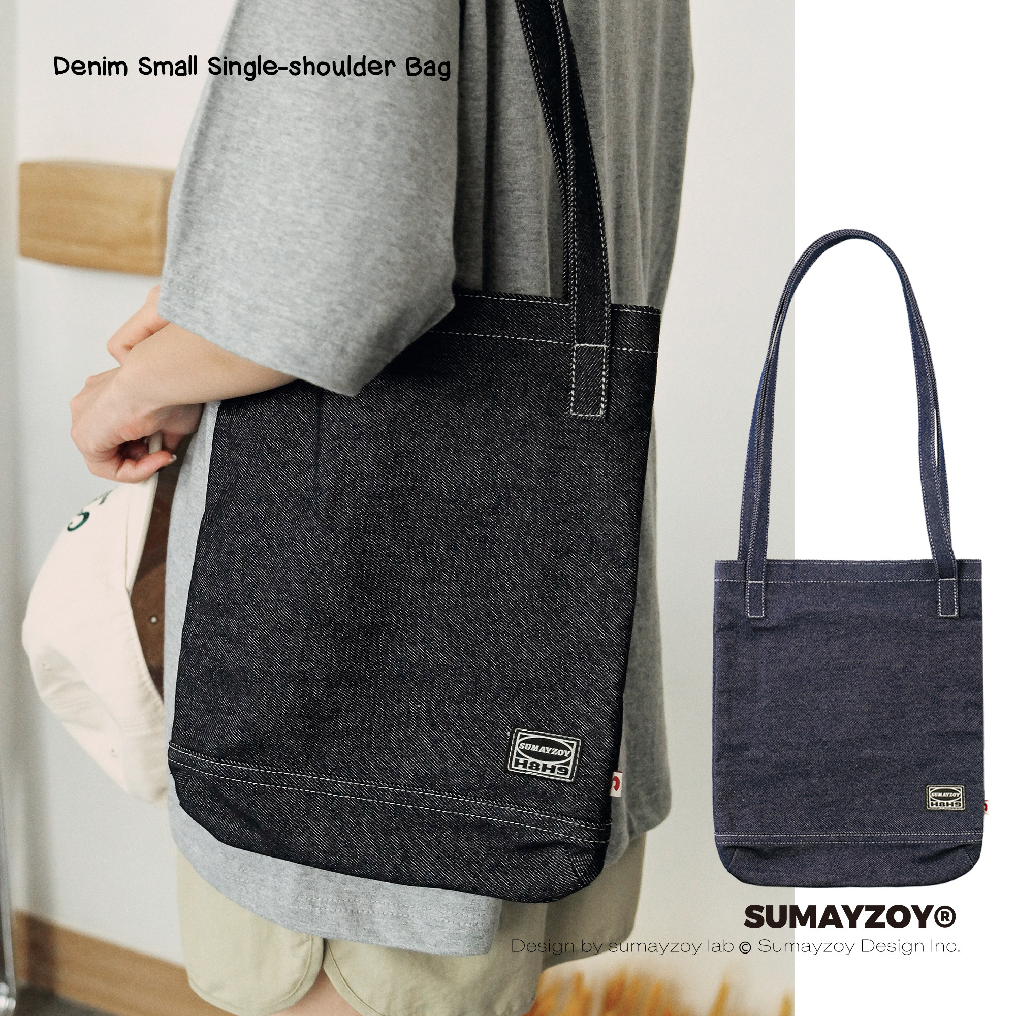 SUMAYZOY牛仔单肩包日系慵懒休闲通勤复古文艺学生上课牛仔帆布包,箱包皮具/热销女包/男包,时尚帆布包,淘宝优惠券,粉丝福利购,淘宝优惠卷