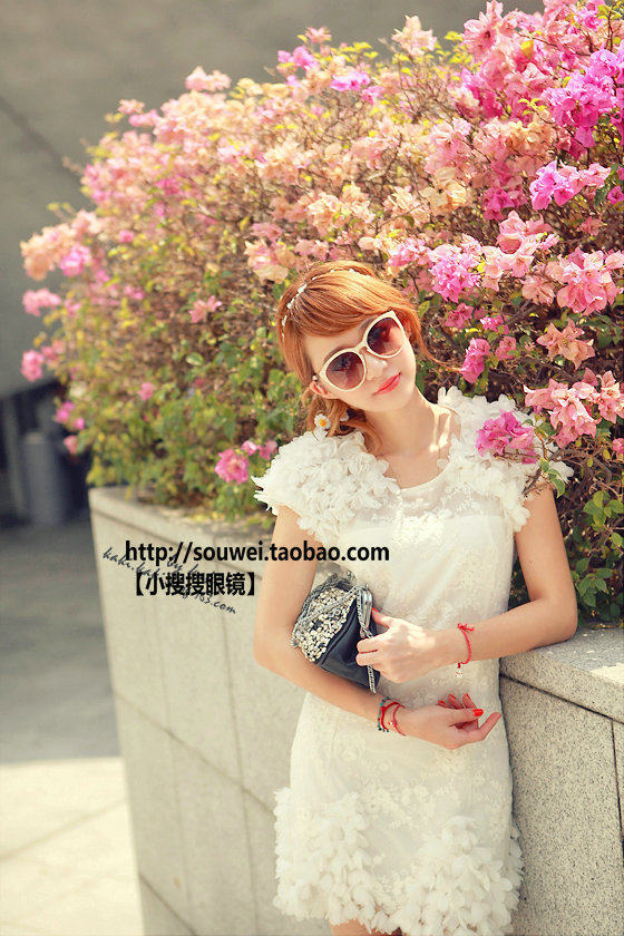 呛口小辣椒情侣韩版潮千颂伊同款墨镜太阳镜林志玲太阳眼镜