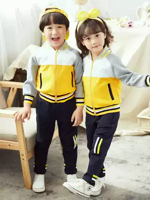 Cotton Kindergarten Garden Clothes Spring and Autumn Sets British Baseball uniforms Primary school uniforms Class uniforms Children's sportswear customization