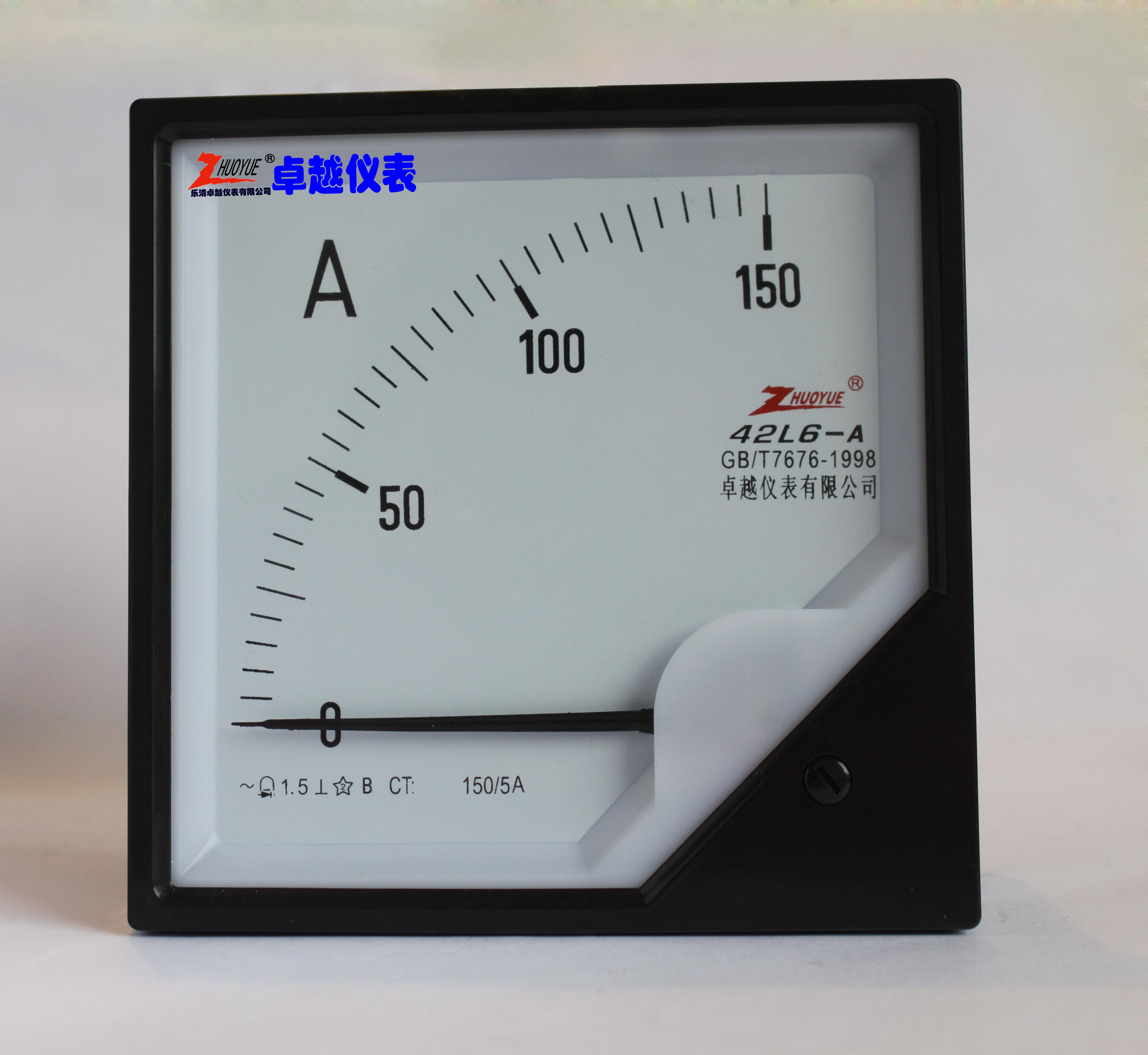 指针式方形交流电流测量仪表42L6-A 150A/5A    150A/1A