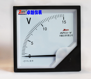 仪表指针式 15V 方形直流电压测量仪表42C3