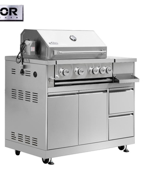 政府国补美国thorkitchen户外别墅庭院家用不锈钢燃烧烤架BBQ烤炉