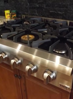 政府补贴美国thorkitchen开放式厨房家用西餐多炉头不锈钢燃气灶