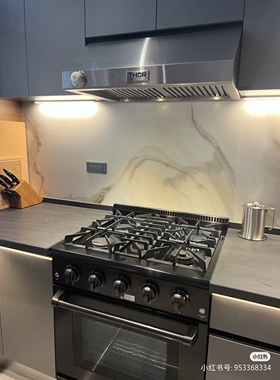 停产Thor雷神黑钢限量版美式开放式厨房天燃气4眼集成灶燃气烤箱