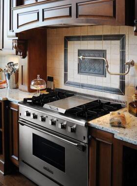 停产雷神thorkitchen别墅开放式厨房不锈钢36英寸多眼燃气烤箱灶