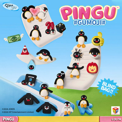 X11PinguGumoji系列毛绒贴贴