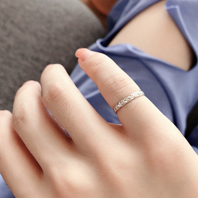 超细尾戒纯银韩版关节韩版