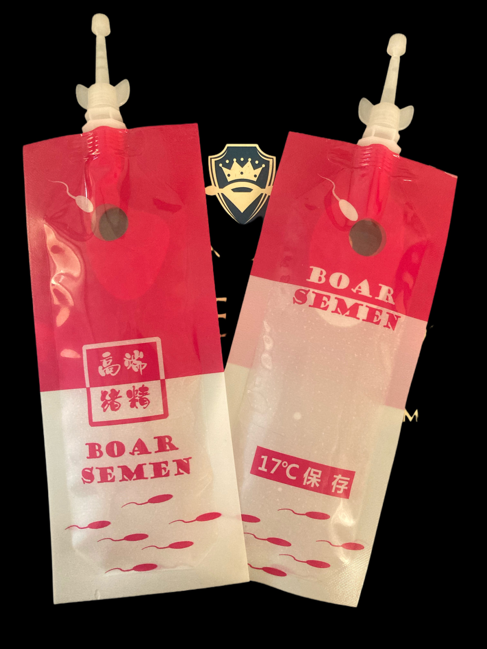 一次性猪精袋 500个蝴蝶盖拧盖免封口盖子没有要求默认发白盖