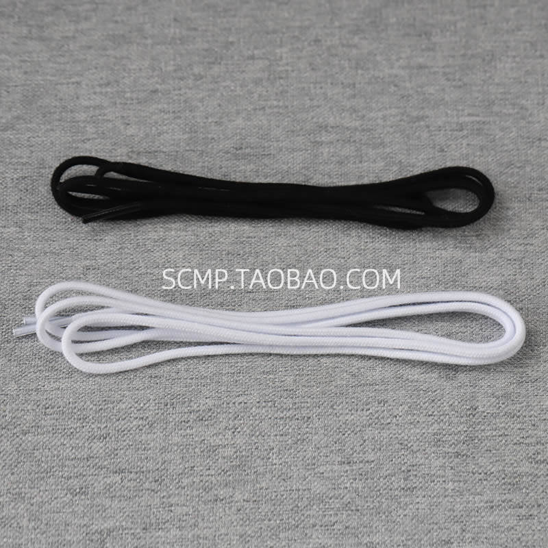 适配Nike Zoom 2K复古老爹鞋休闲跑鞋儿童黑白熊猫3mm细圆形鞋带