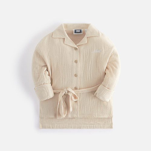 ●正品特价Kith Kids儿童装皱柔纱布长袖浴衣居家服