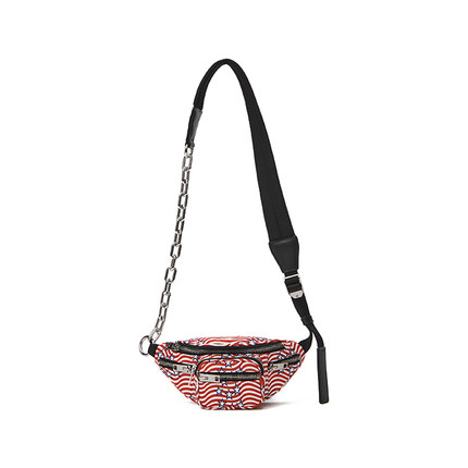 Alexander Wang亚历山大王尼龙印花迷你单肩挎包腰包【正品现货】