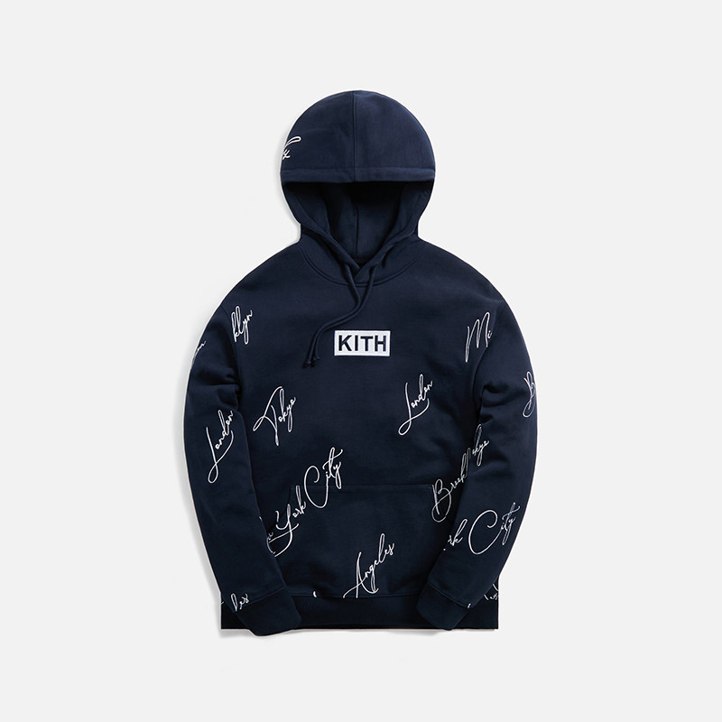 KITH成人限定棉质城市字体连帽卫衣【正品现货】
