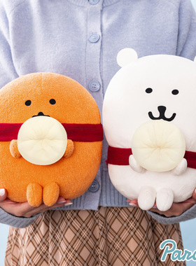 nagano红围巾自嘲熊可乐饼系列薯饼大号吃包子自嘲熊吃包子薯饼