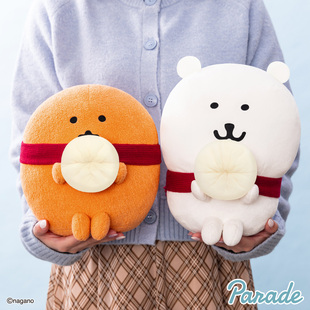 nagano红围巾自嘲熊可乐饼系列薯饼大号吃包子自嘲熊吃包子薯饼