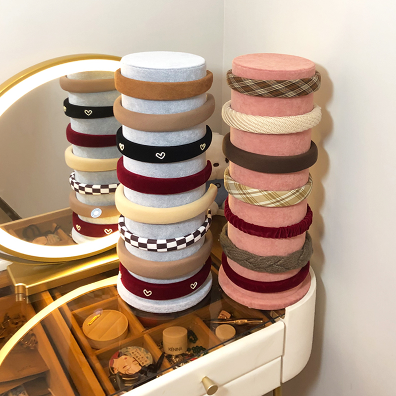 粤伊洛新款时尚创意首饰盒发箍展示架桌面头箍发带发圈陈列道具架