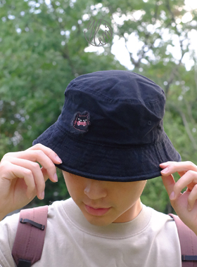 YCM²-DAMo大猫原创渔夫帽刺绣毛边工艺男女同款防晒遮阳帽懒人帽