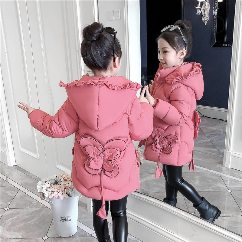 女童冬装棉衣外套2021加厚洋气羽绒棉服中童学生可爱洋气棉袄冬季