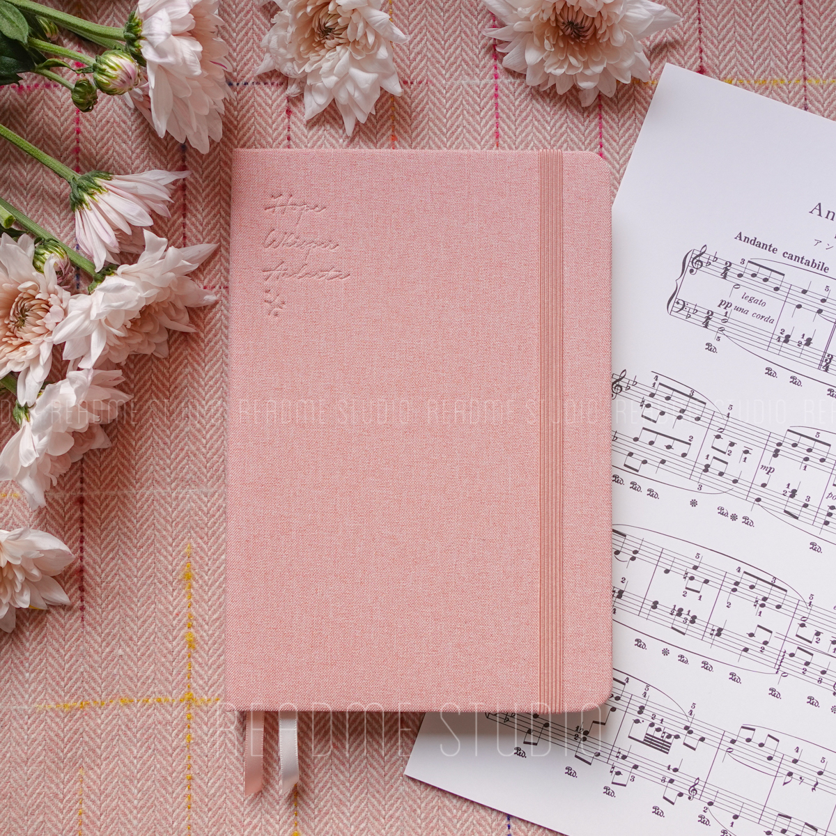 README博主同款布艺点阵手帐本