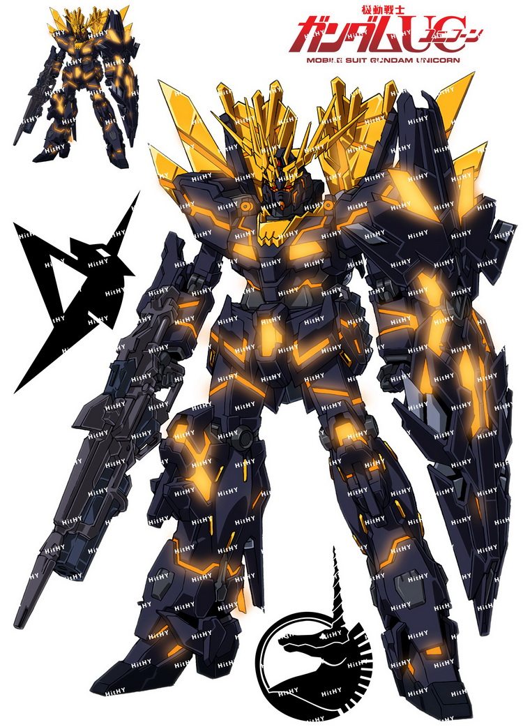 中号f0083-30高达gundam独角兽卡通动漫电脑杯汽车旅行拉杆箱贴纸