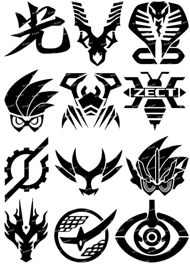 大号f0074-04假面骑士卡通动漫笔记本电脑吉他手机旅行拉杆箱贴纸