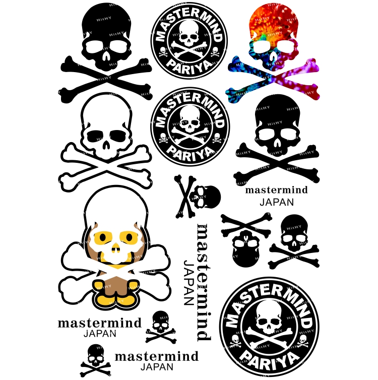 MMJ骷髅潮牌个性电脑电动车贴纸