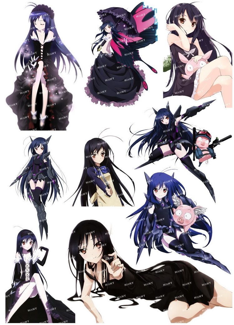 中号f0368-03加速世界黑雪姬卡通动漫电脑吉他手机旅行拉杆箱贴纸