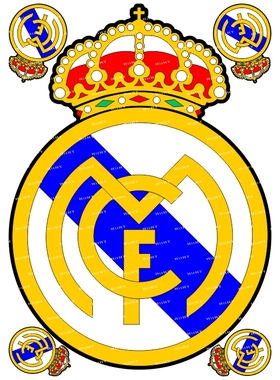 F0072-11无白边皇家马德里足球俱乐部欧洲冠军联赛旅行李箱贴纸