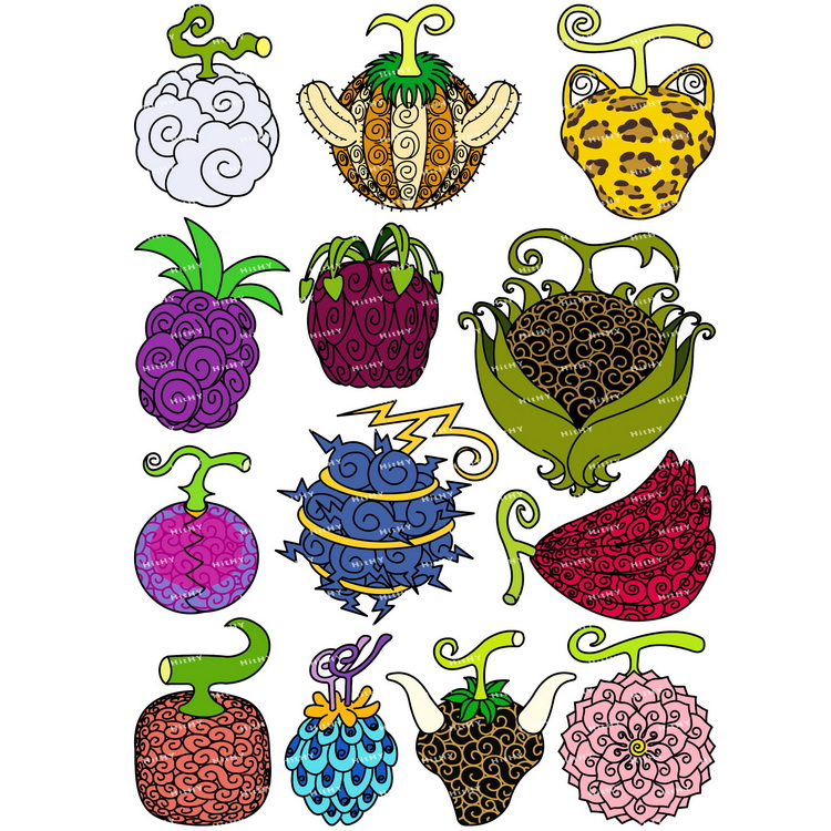 海贼王恶魔果实动漫电脑笔记贴纸