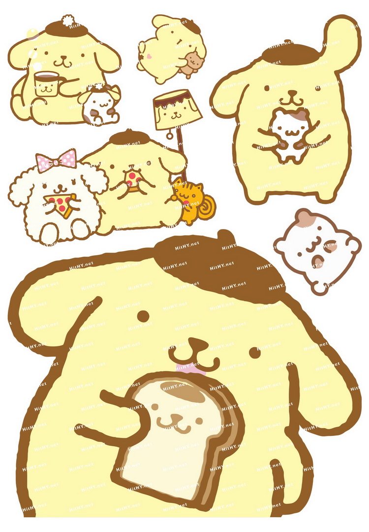 中号f0250-06可爱萌卡通笔记本电脑吉他手机旅行拉杆箱贴纸