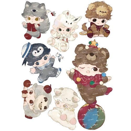 DIMOO行李箱贴纸动漫卡通可爱萌笔记本电脑ipad电动车旅行装饰贴