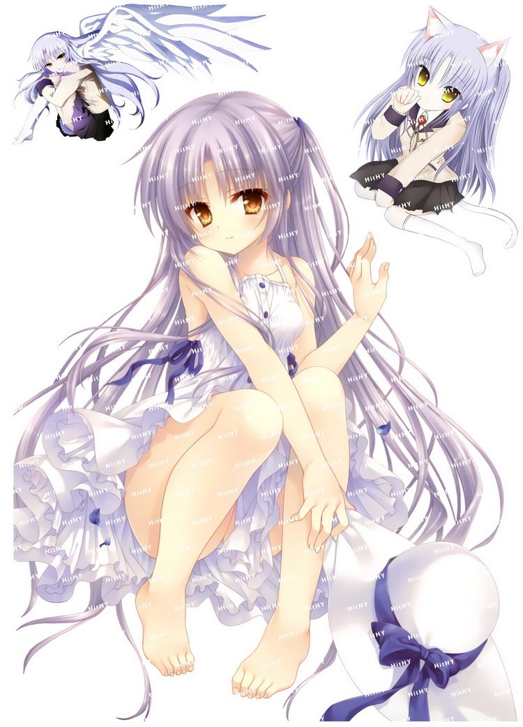 小号f0338-02天使的心跳立华奏动漫笔记本电脑吉他旅行拉杆箱贴纸