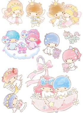 中号F0114-10卡通动漫笔记本电脑吉他萌手机旅行拉杆箱贴纸