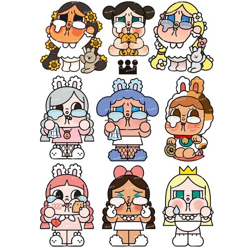 大号F0433-01哭娃crybaby卡通可爱电脑笔记本吉他旅行拉杆箱贴纸