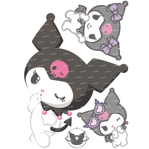 库洛米美乐蒂melody旅行行李贴纸