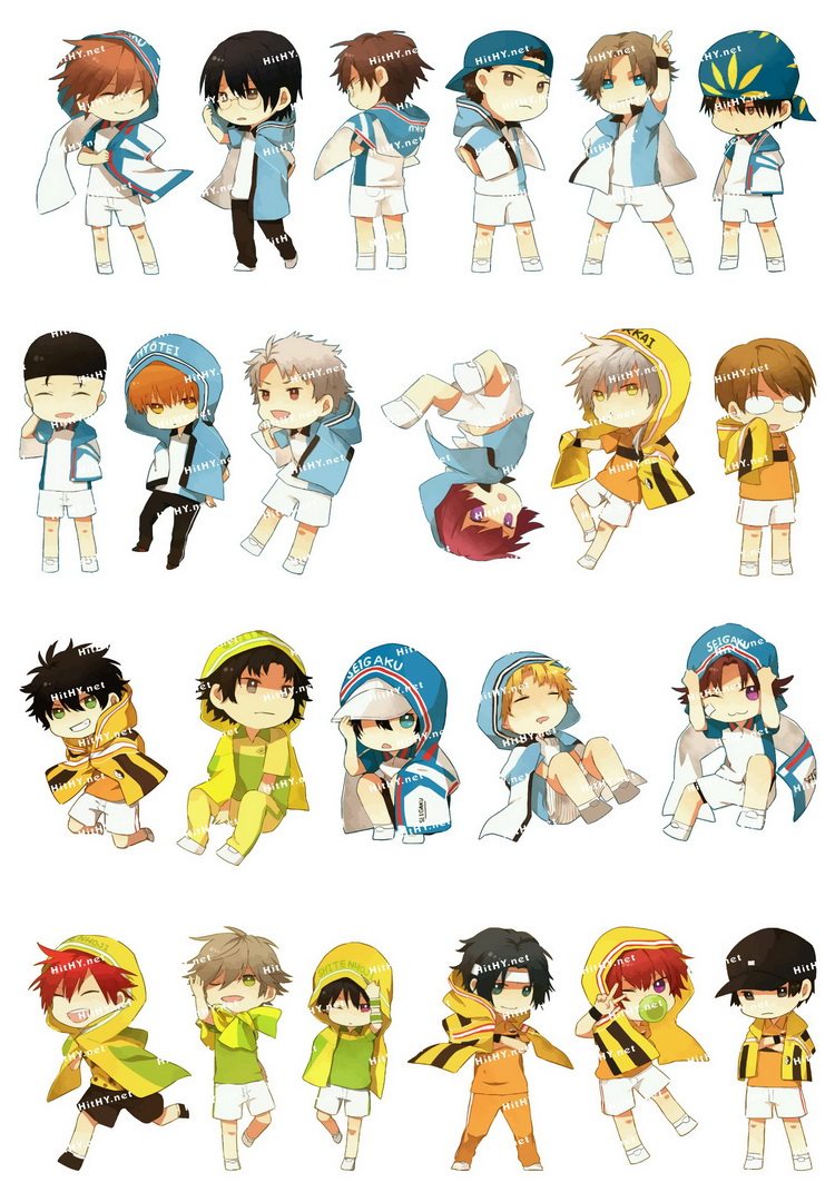 小号f0266-07网球王子卡通动漫笔记本电脑手机旅行拉杆箱贴纸防水